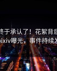 主持人终于承认了！花絮背后的故事在pixiv曝光，事件持续发酵