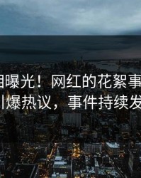 最新真相曝光！网红的花絮事件在pixiv引爆热议，事件持续发酵