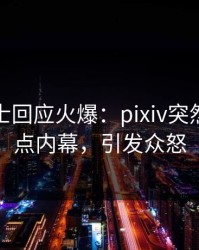 业内人士回应火爆：pixiv突然爆出热点内幕，引发众怒