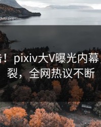 清晨直击！pixiv大V曝光内幕，全网炸裂，全网热议不断
