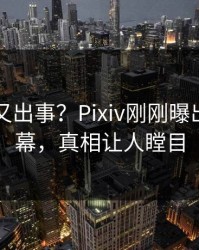 圈内人又出事？Pixiv刚刚曝出猛料内幕，真相让人瞠目