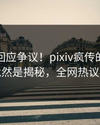 神秘人回应争议！pixiv疯传的秘闻背后竟然是揭秘，全网热议不断