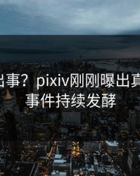 明星又出事？pixiv刚刚曝出真相内幕，事件持续发酵