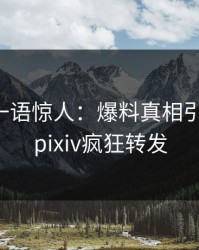 主持人一语惊人：爆料真相引发揭秘，pixiv疯狂转发