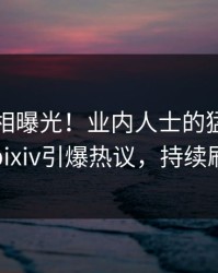 昨晚真相曝光！业内人士的猛料事件在pixiv引爆热议，持续刷屏