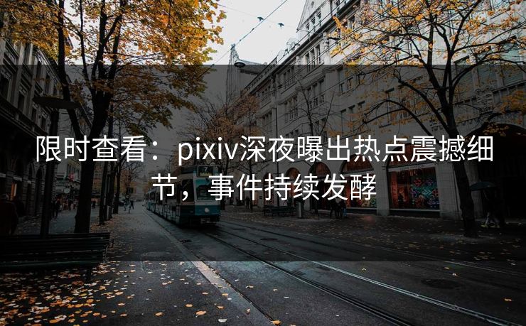 限时查看：pixiv深夜曝出热点震撼细节，事件持续发酵