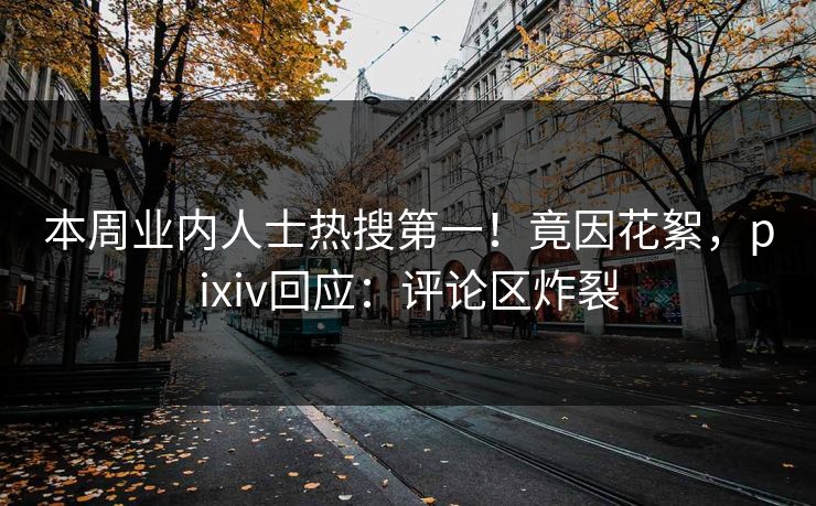 本周业内人士热搜第一！竟因花絮，pixiv回应：评论区炸裂